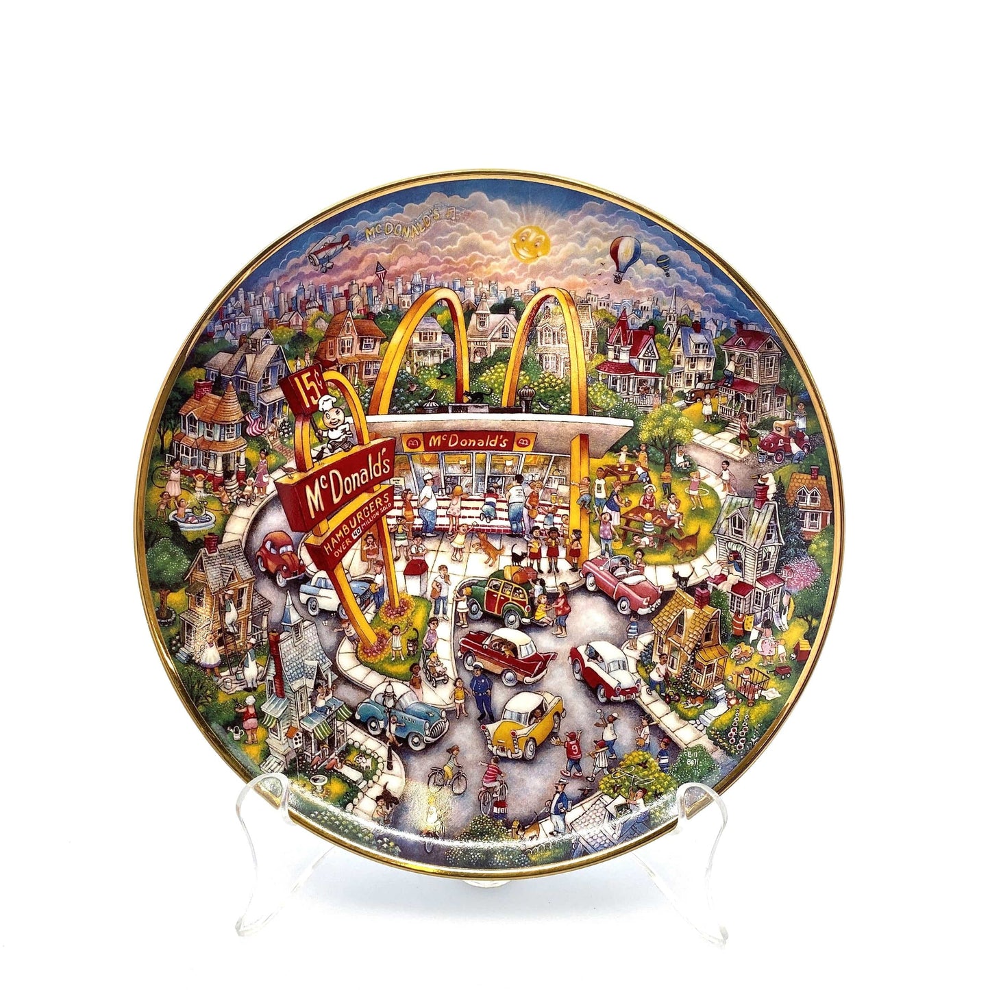 McDonalds Golden Moments Collector Plate Bill Bell The Franklin Mint