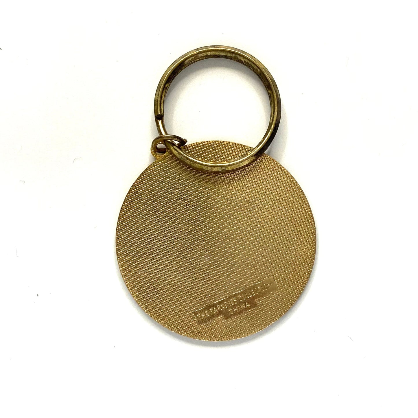 Vintage Paradies Collection Jacksonville, Florida Sailboat Souvenir Keychain Key Ring Metal Round Gold