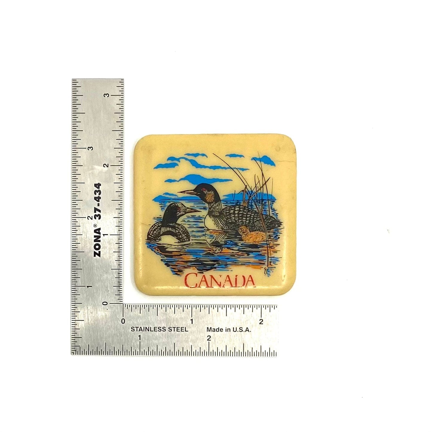 Vintage Canada Refrigerator Magnet featuring Canadian Geese Graphic