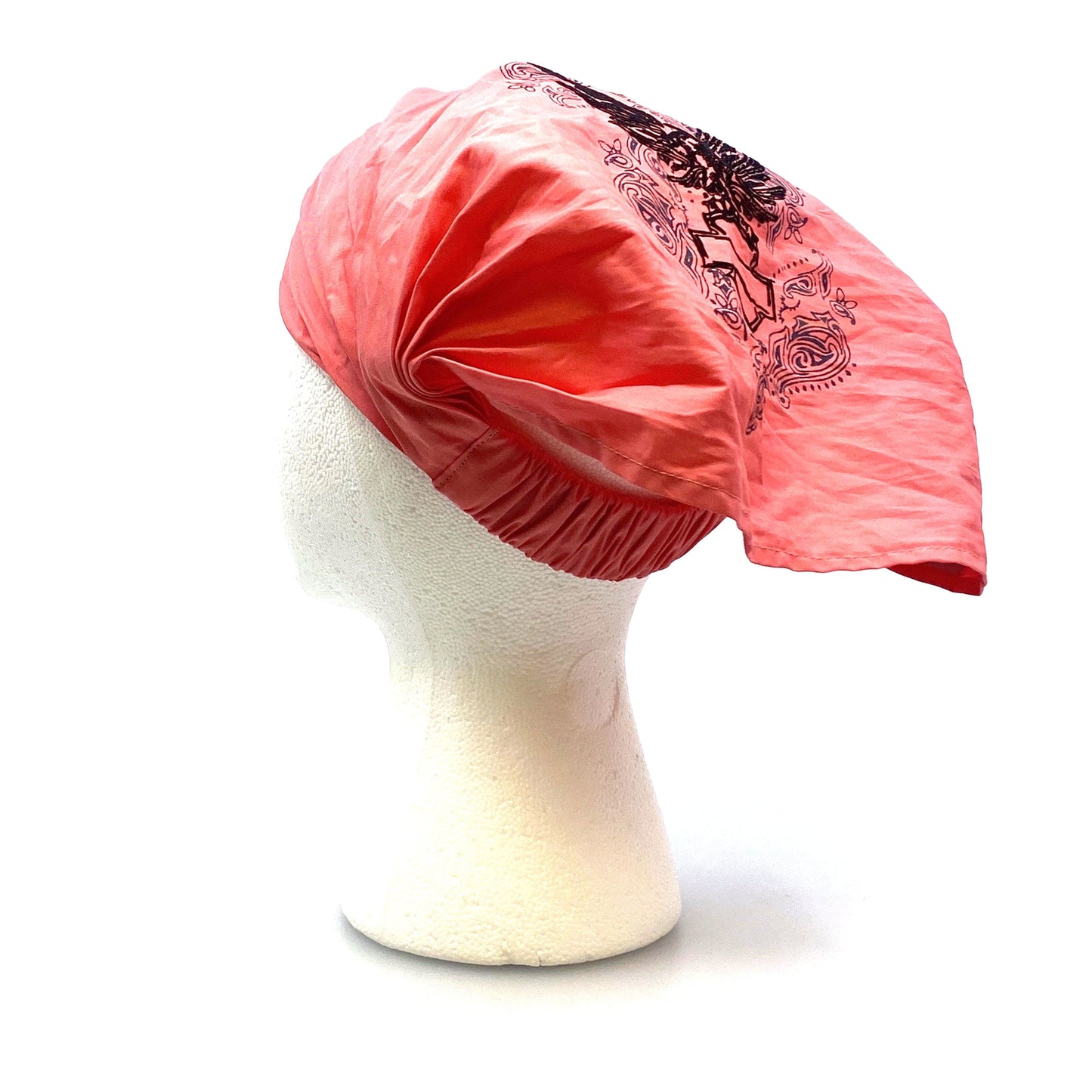 Harley-Davidson Womens Flocked Eagle Scrunchie Headwrap, Bright Cora