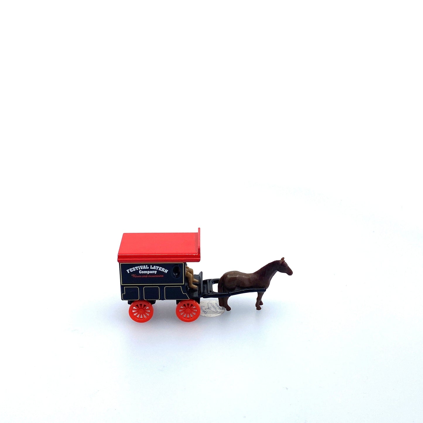 Vintage Olden Days “Festival Lantern Company” Horse-Drawn Delivery Wagon | Diecast Toy Vehicle
