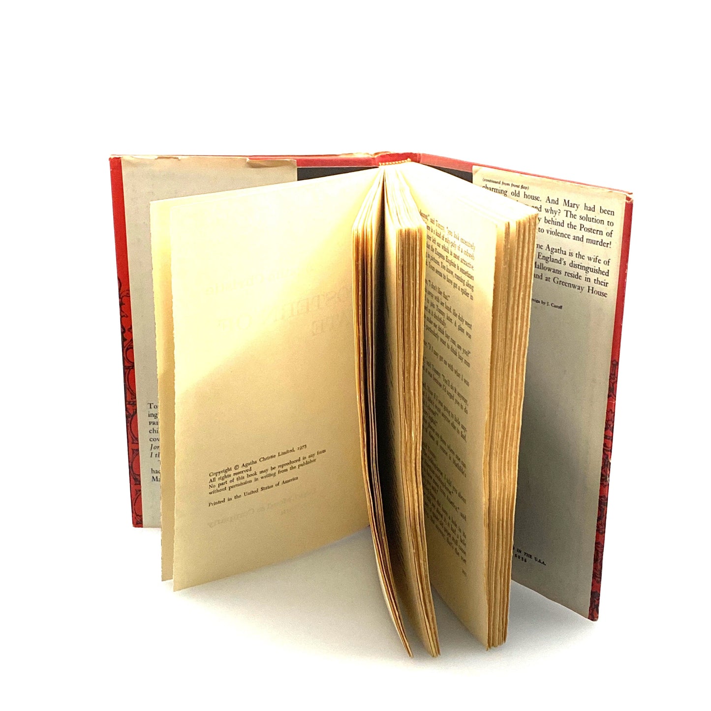 Postern of Fate Agatha Christie 1973 Book Club Edition — Vintage Fiction Hardcover