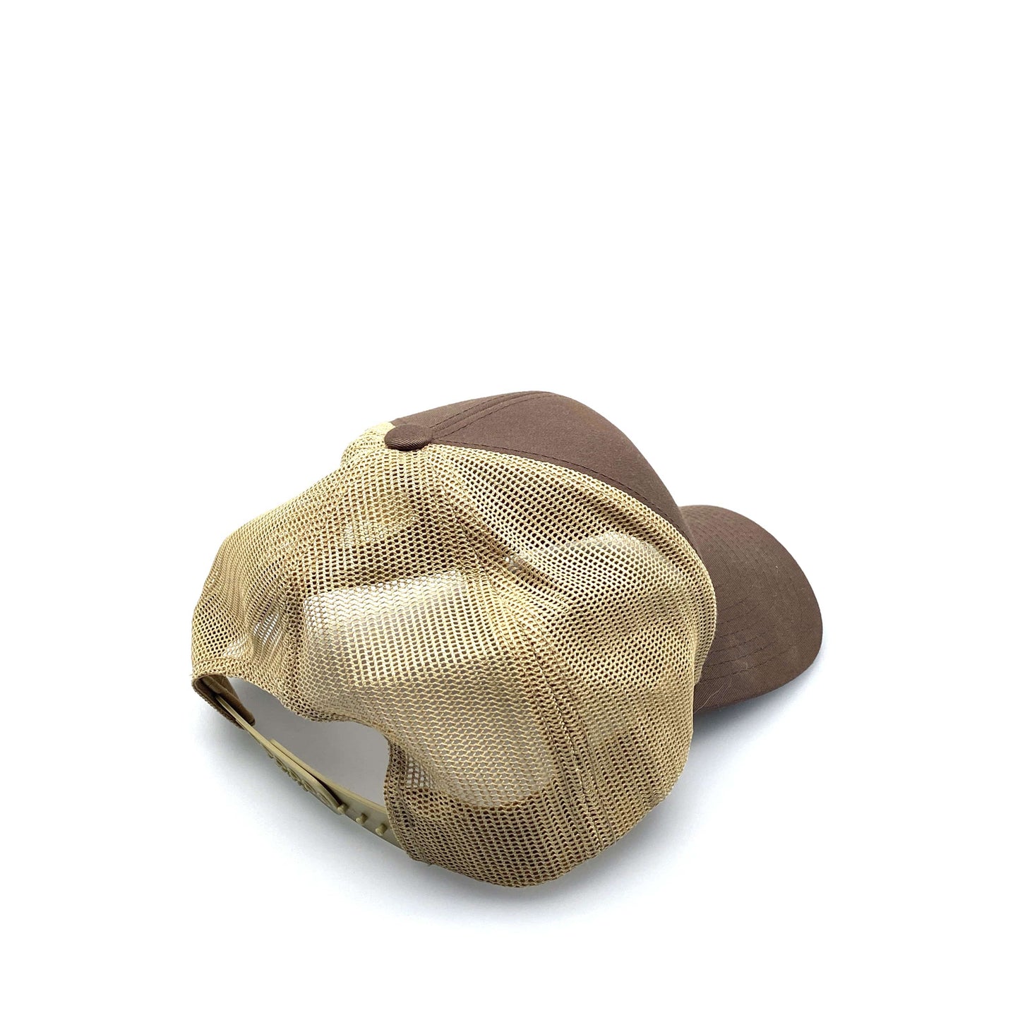 Pacific Headwear L-H Manufacturing Mens Trucker Hat SnapBack OS Brown Beige Baseball Cap