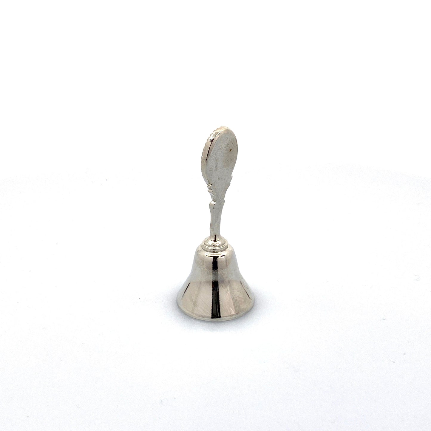 Vintage Hand Bell Travel Tourism Collectible Silver - Great Platte River Road - Archway Monument