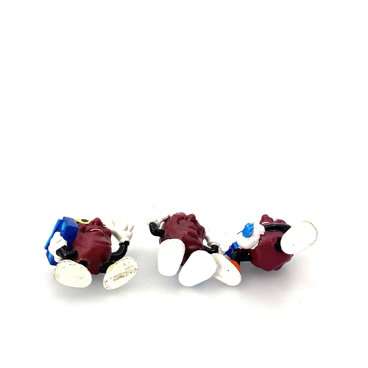 Vintage California Raisins Collectible Figurines - (3) Horns