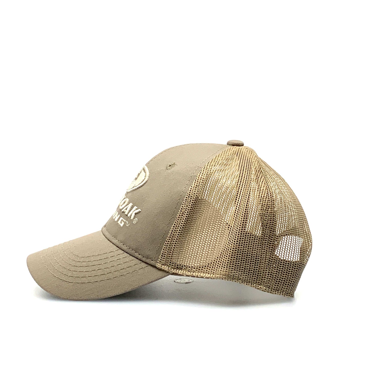 Mossy Oak Fishing Mens Mesh SnapBack Trucker Hat Beige OSFM
