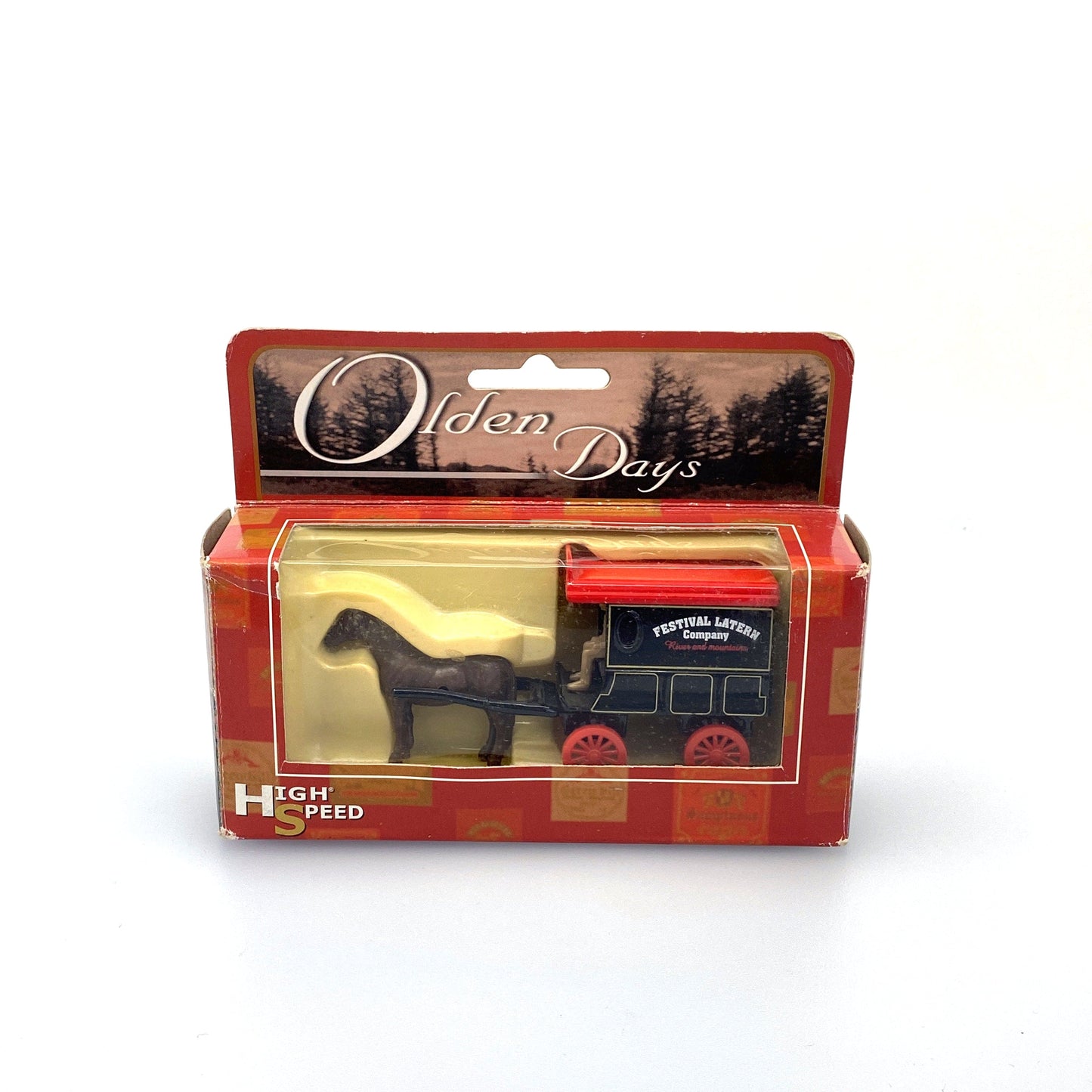 Vintage Olden Days “Festival Lantern Company” Horse-Drawn Delivery Wagon | Diecast Toy Vehicle