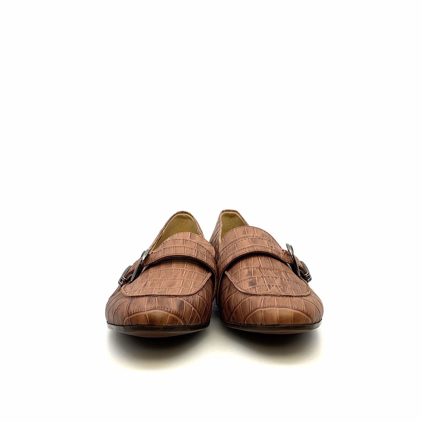 Naturalizer Womens Janie Slip-ons Loafer Size 11M Brown Cocoa Crocco