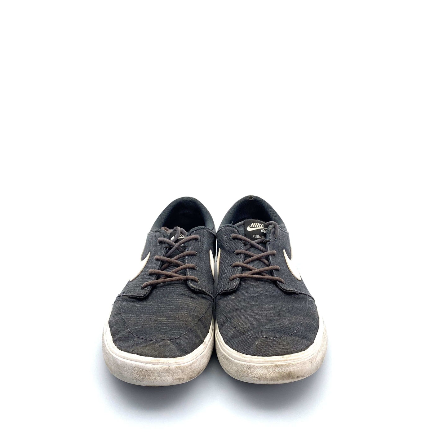 Nike Skate Size 11.5M Gray Skateboarding Shoes SB Portmore Mens Canvas