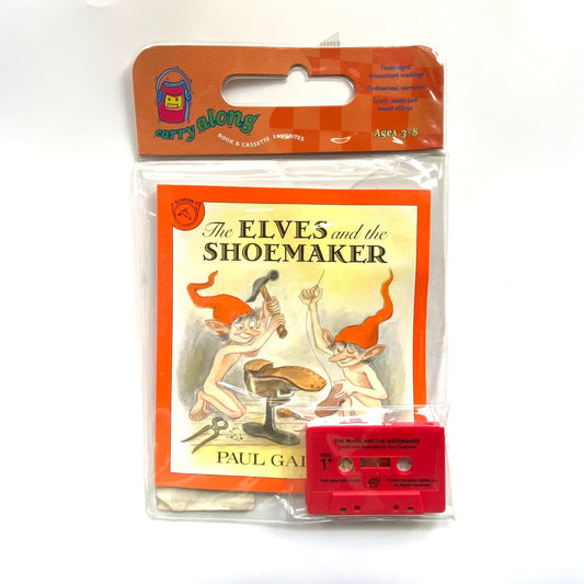 Vintage Carry-Along Childrens Book & Cassette Tape “The ELVES and the SHOEMAKER”