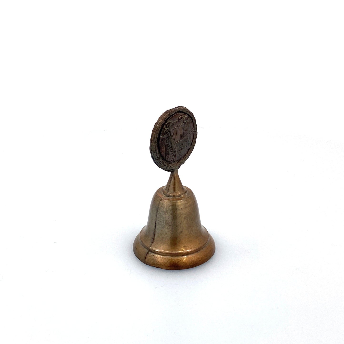 Vintage Hand Bell Travel Tourism Collectible Gold - Hoover Dam