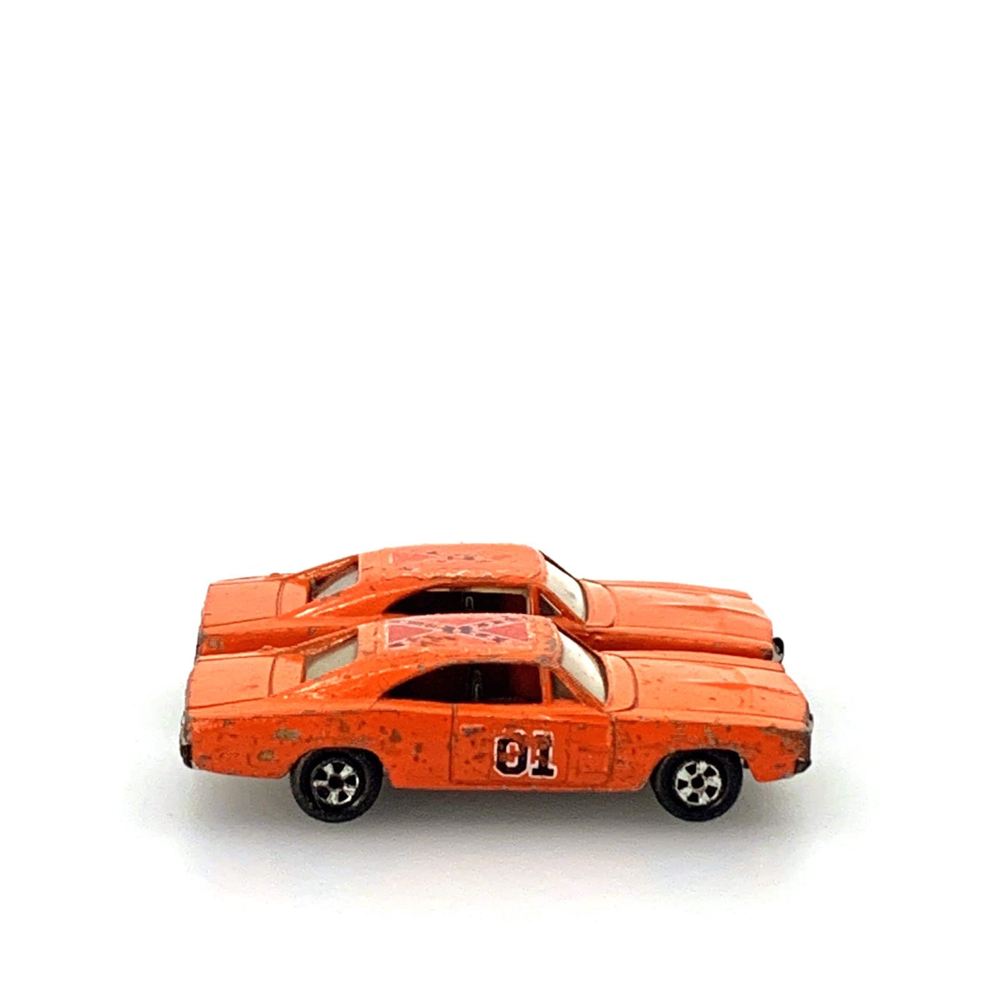 The Dukes of Hazzard General Replica Model Toy Car (2) 1981 ERTL 1:64 Diecast Lot ‘D’