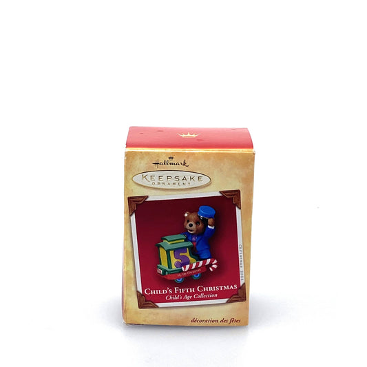 Hallmark Keepsake Child’s Fifth Christmas Age Collection Tree Ornament, 2004