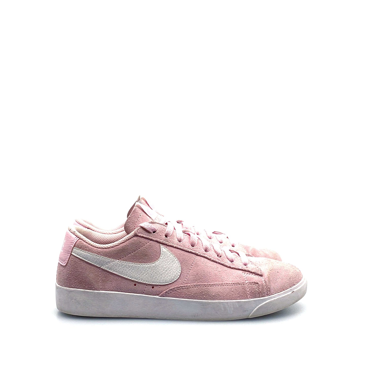 Nike Womens Blazer Low Size 10 Pink Suede Sneakers Shoes