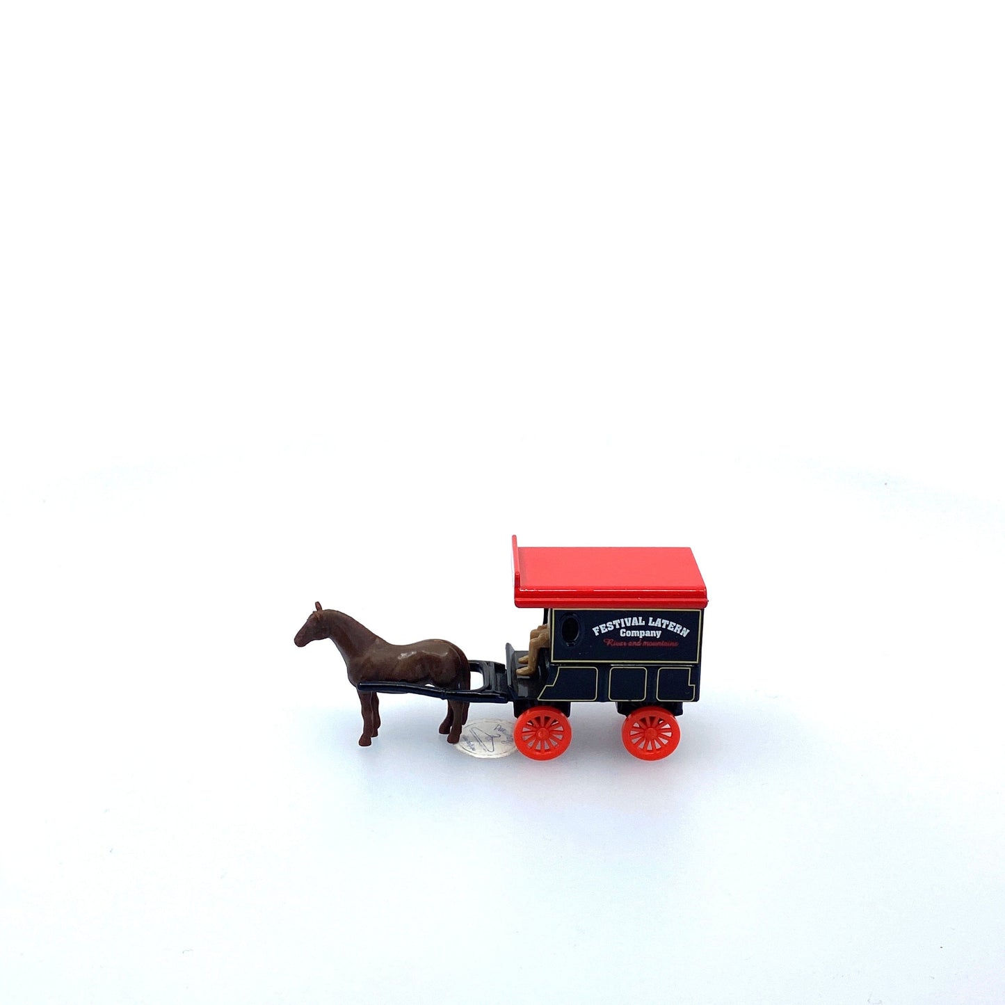 Vintage Olden Days “Festival Lantern Company” Horse-Drawn Delivery Wagon | Diecast Toy Vehicle