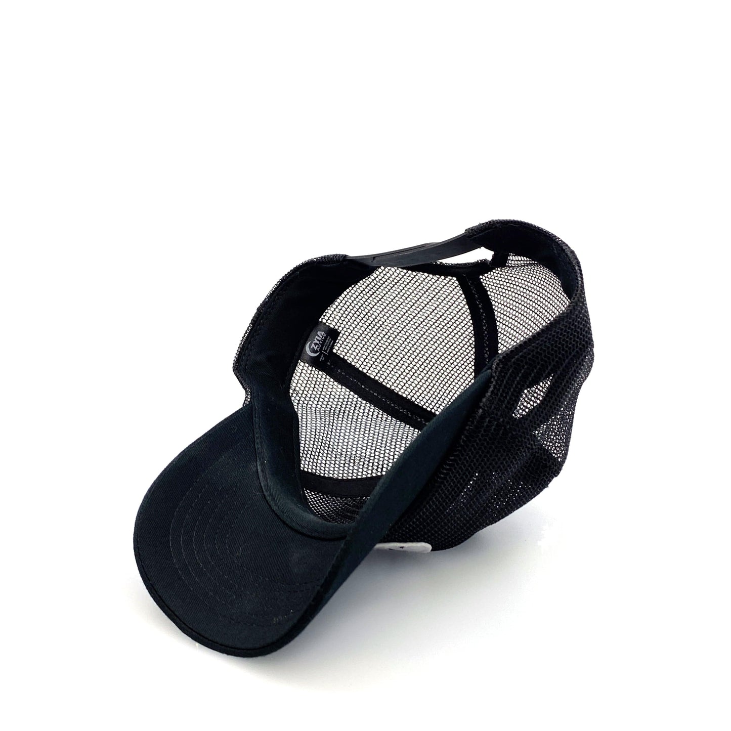 ZYIA Womens Black Adjustable Snapback Baseball Cap Hat Logo