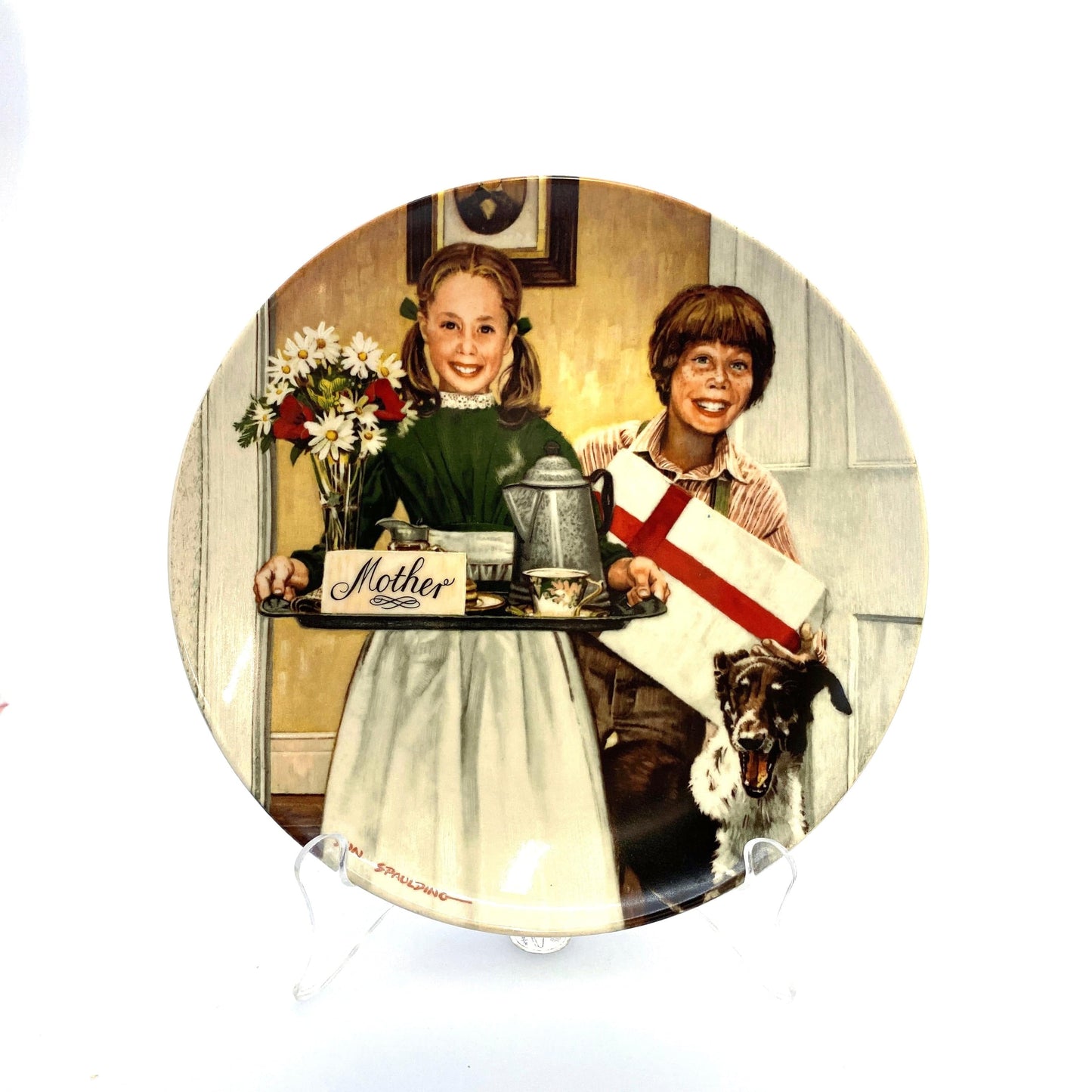 Vintage Knowles “Mothers Day” RARE Don Spaulding Collector Plate 1983