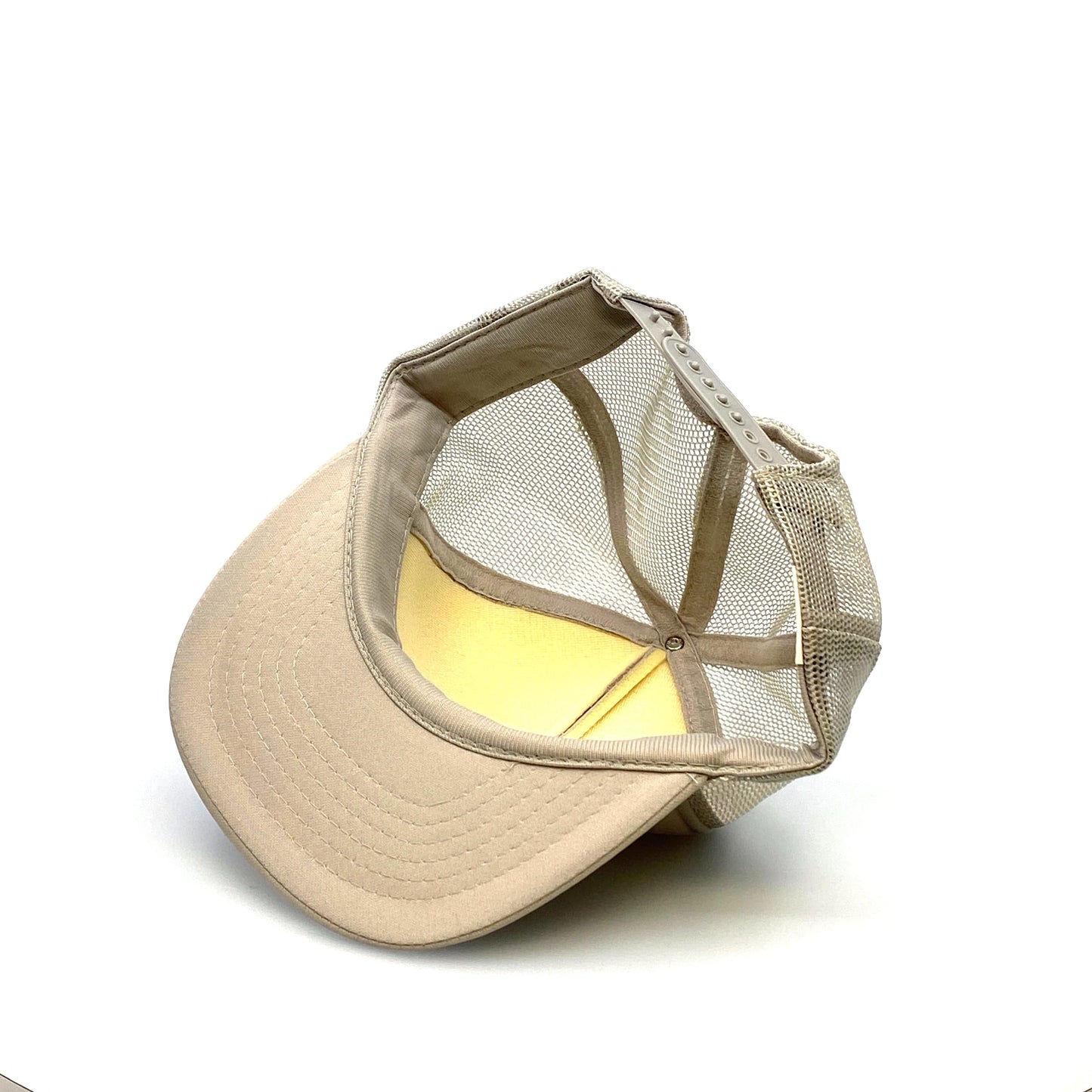 Vintage Nova MIDWEST HYDRAULIC Beige Foam Mesh Trucker Hat SnapBack OS