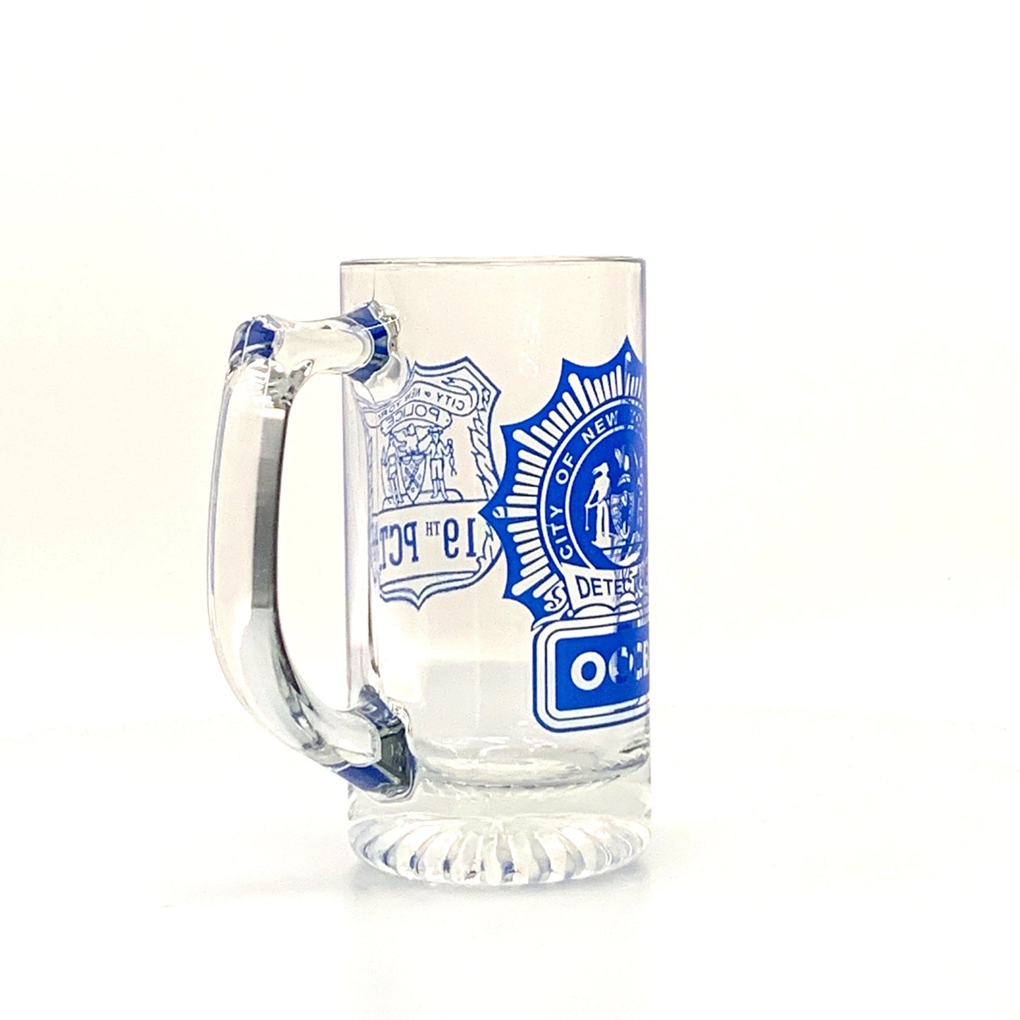 New York City Police Department Detective Organized Crime Bureau Glass Mug