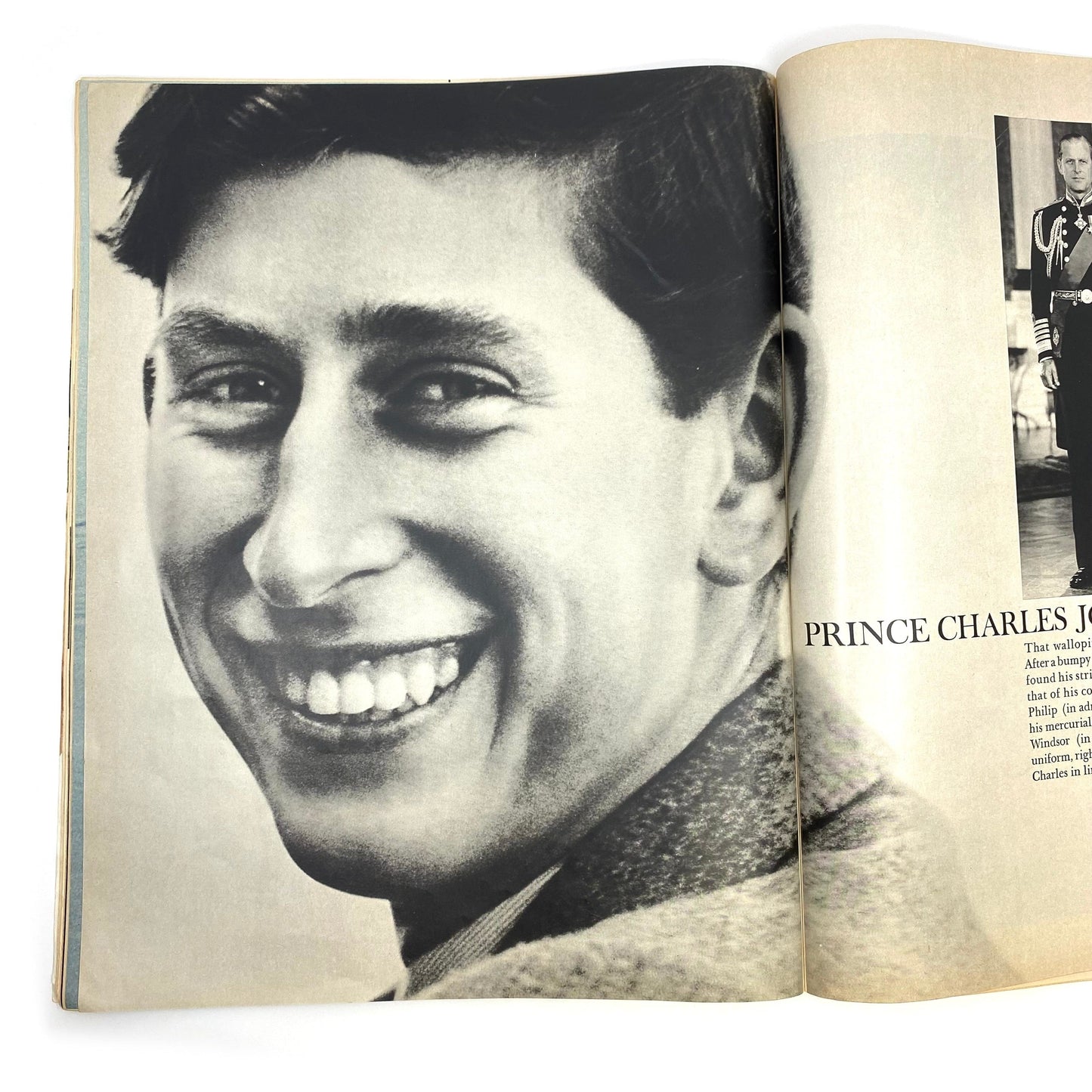 Vintage LOOK “PRINCE CHARLES AND HIS FATHER: A ROYAL CONTRAST” - April 16, 1967