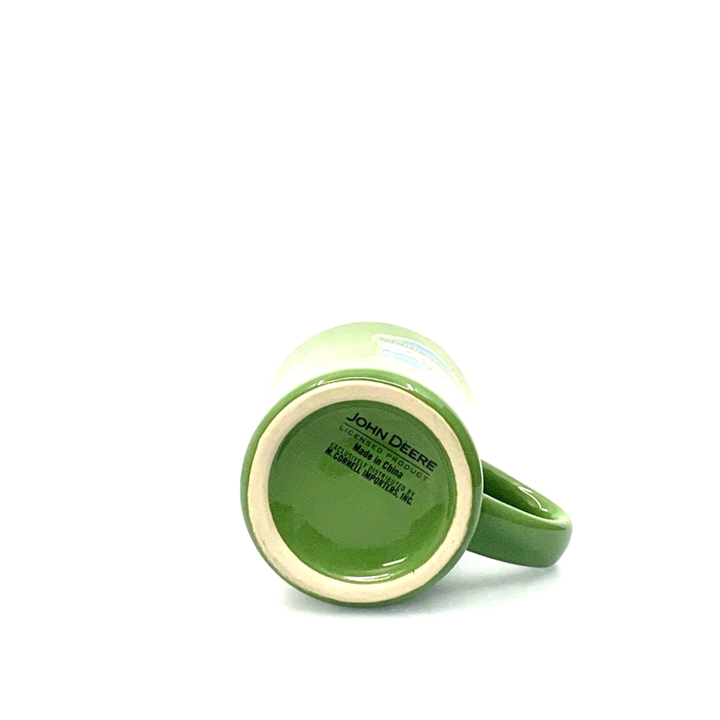John Deere Licensed “We Sell The Plows” Coffee Cup Mug Green 10 Fl Oz