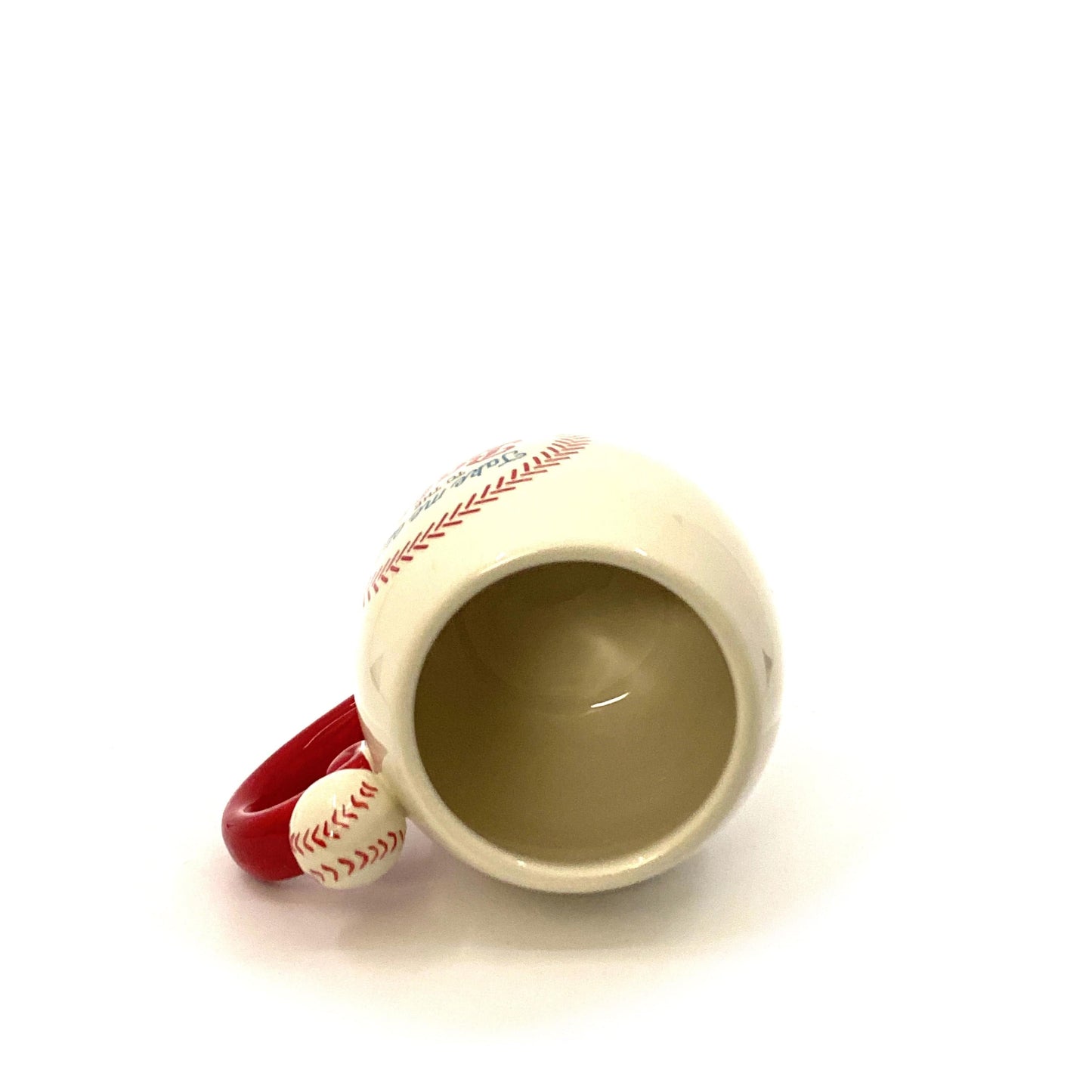 “Take Me Out To The Ballgame” Ceramic Baseball Coffee Cup Mug, White - 12oz