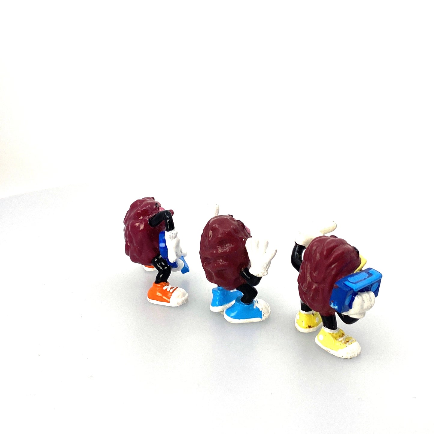Vintage California Raisins Collectible Figurines - (3) Horns