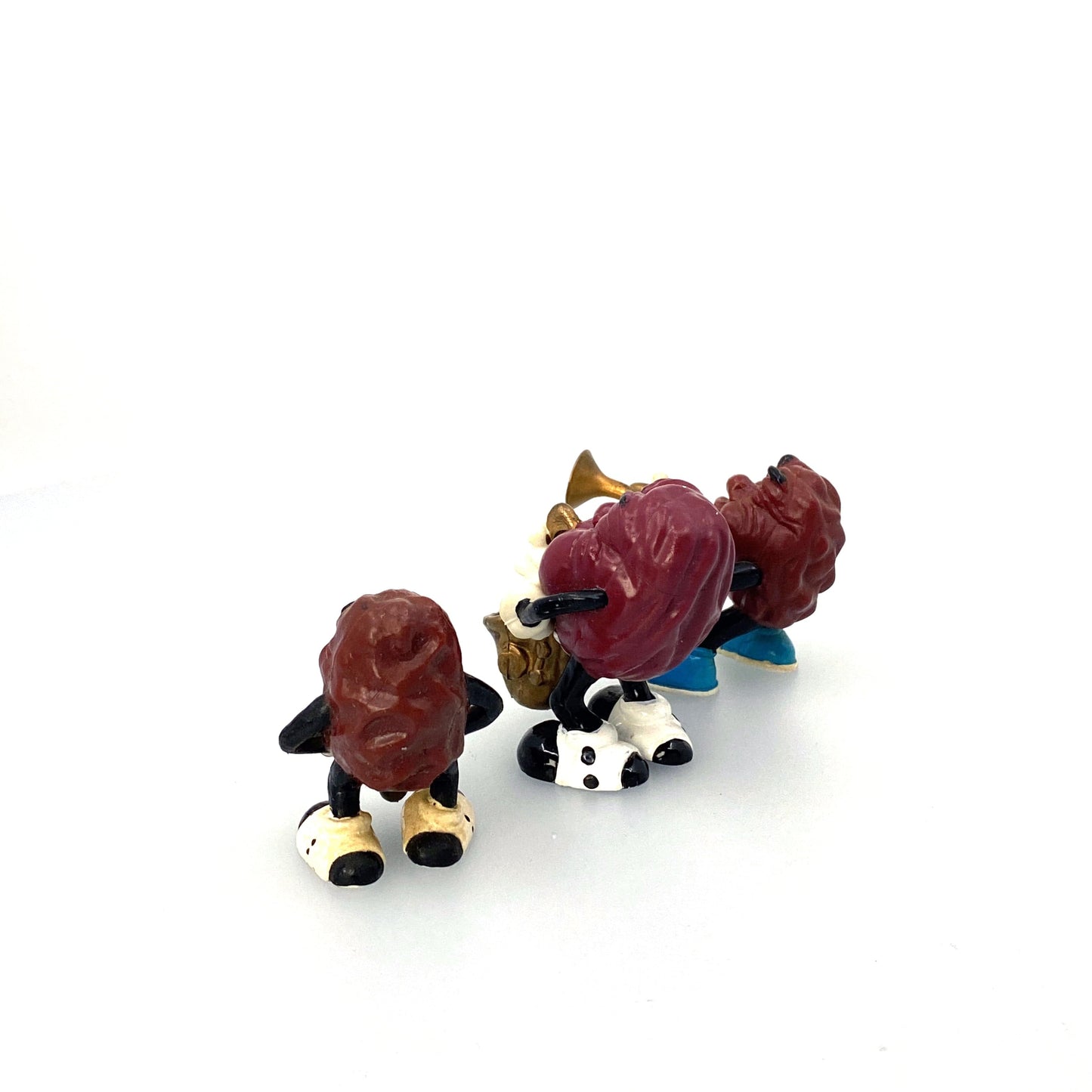 Vintage California Raisins Collectible Figurines - (3) Musicians