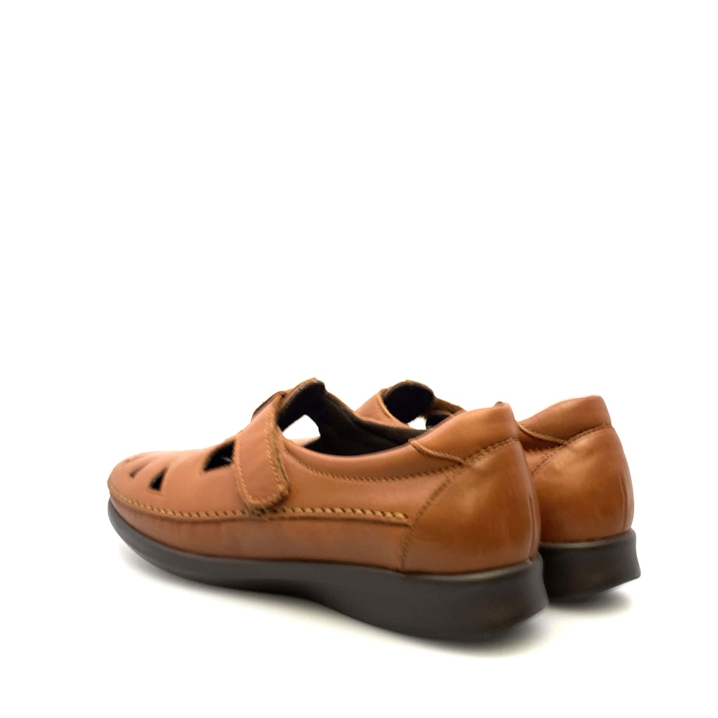 SAS Womens Size 11N Brown Roamer Moc Leather Shoes Tripad Comfort Walking