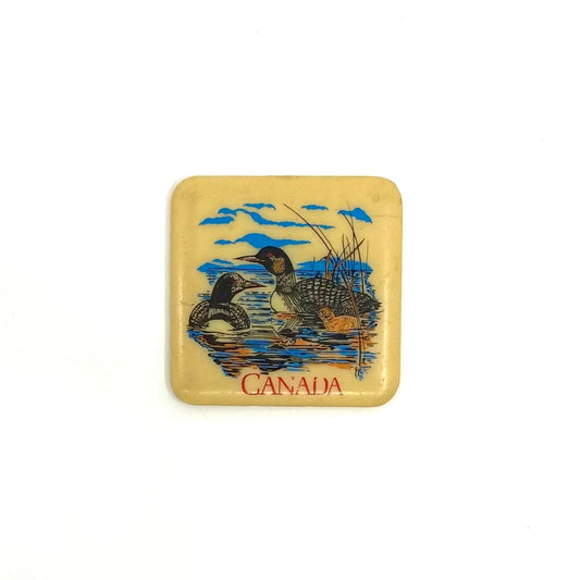 Vintage Canada Refrigerator Magnet featuring Canadian Geese Graphic