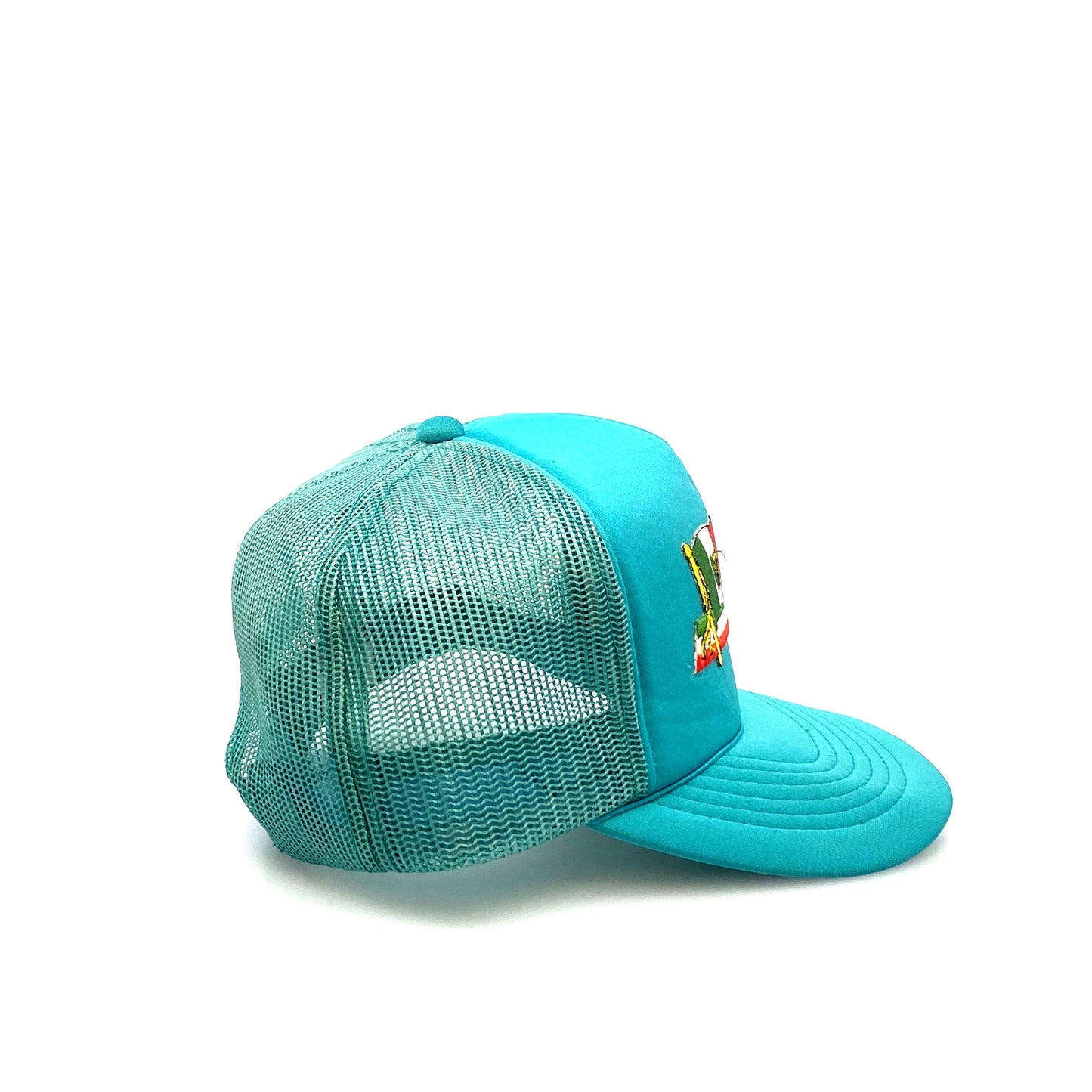 Vintage YoungAn MEXICO Blue Foam Mesh SnapBack Trucker Hat