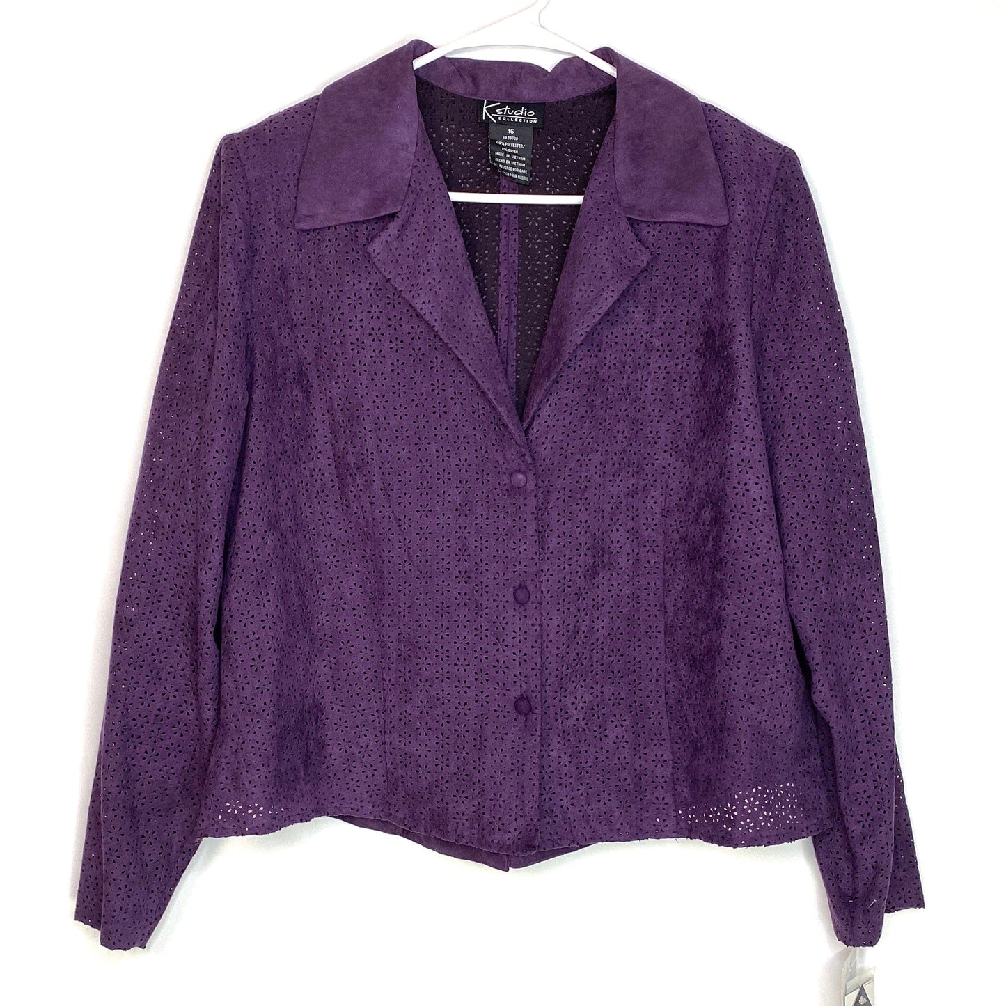 K Studio Collection Women's Purple 2-Piece Dress and Jacket Set - Size 16