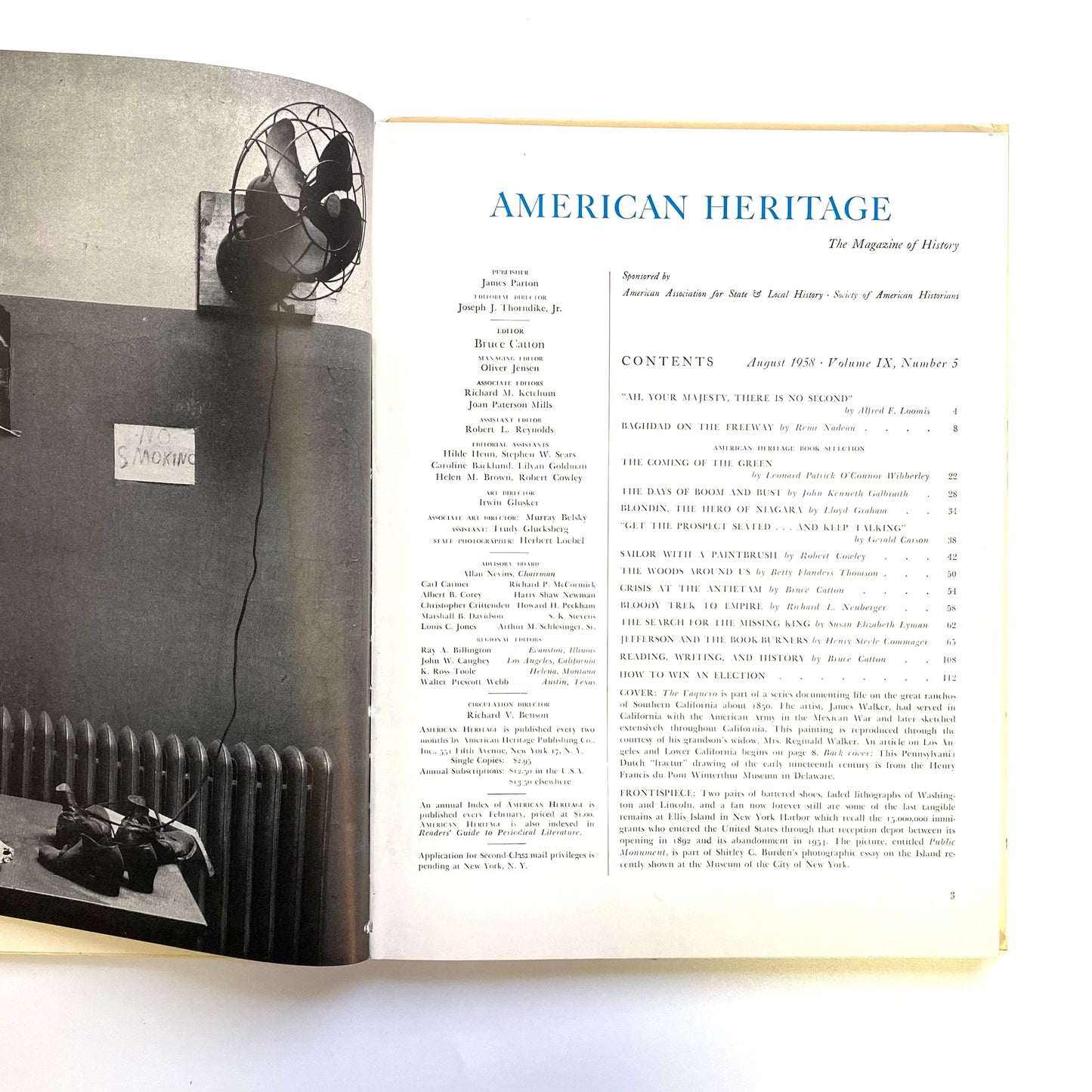 Vintage American Heritage Volume IX No 5 August 1958 Hardcover History Book