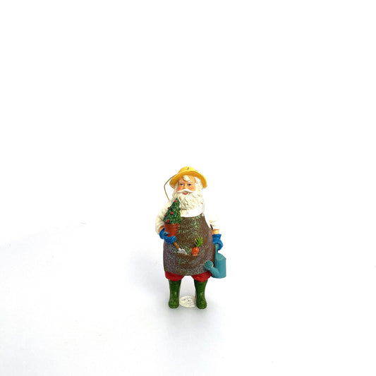 Gardening Santa Claus Christmas Tree Holiday Ornament