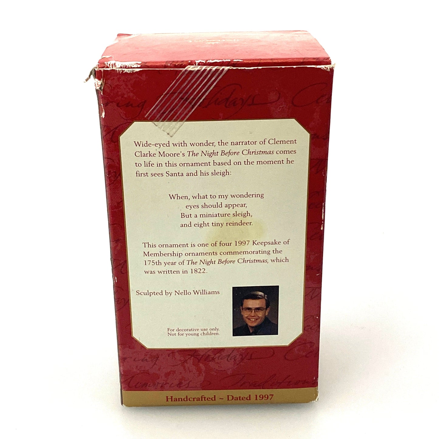 Hallmark Keepsake Collectors Club Christmas Tree Ornament “Away to the Window” 1997