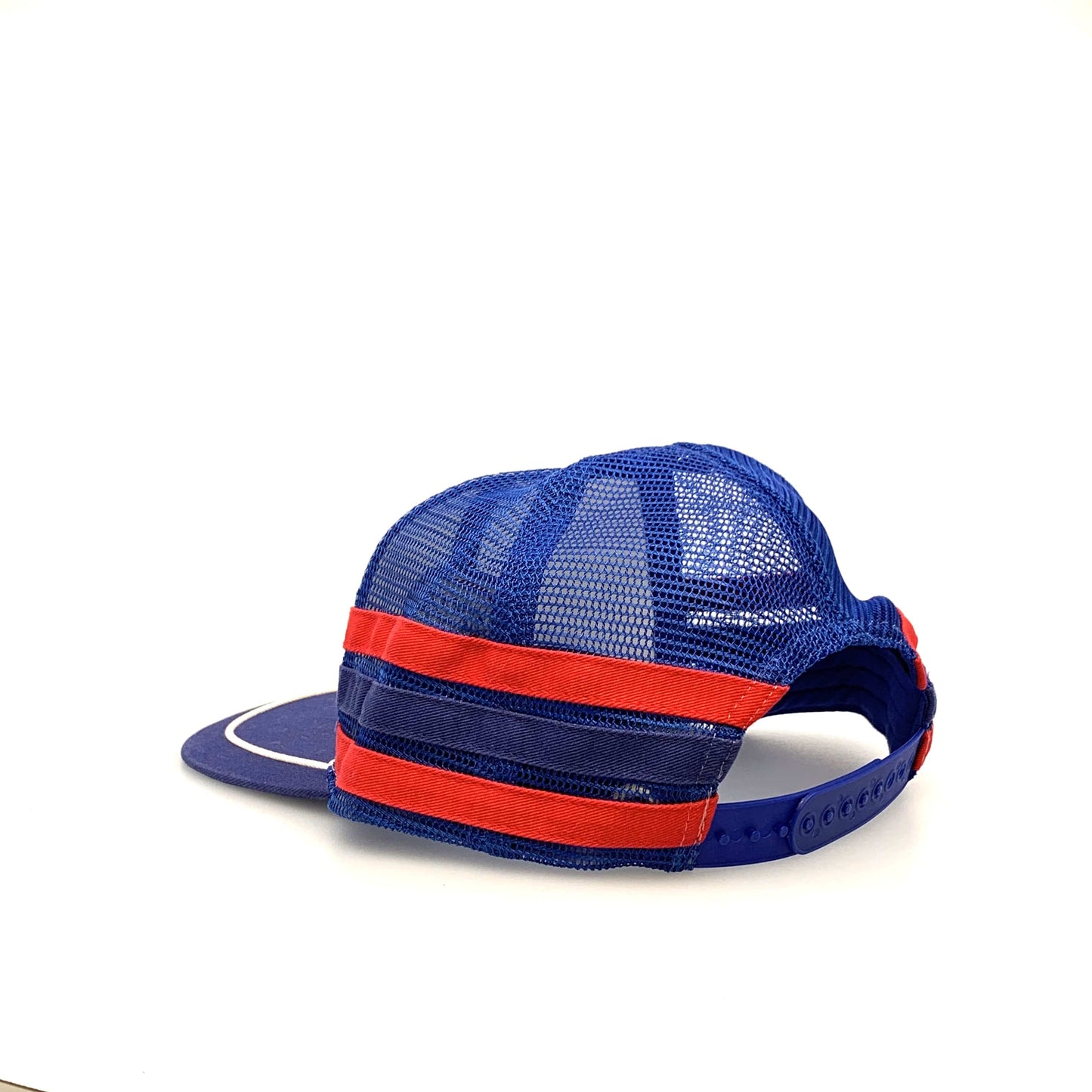K Products Mesh 3 Stripe Trucker Hat Red White Blue Bud Light Beer OS
