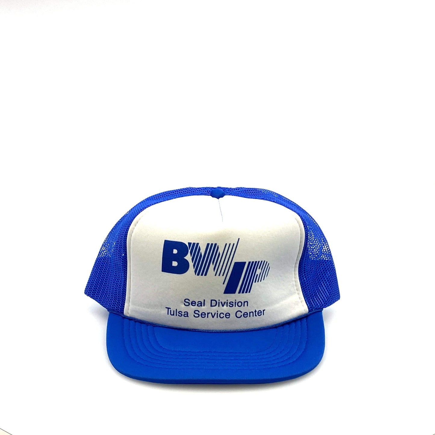 Vintage ASI BWIP SEAL DIVISION TULSA SERVICE CENTER Foam Mesh Trucker Hat SnapBack OS