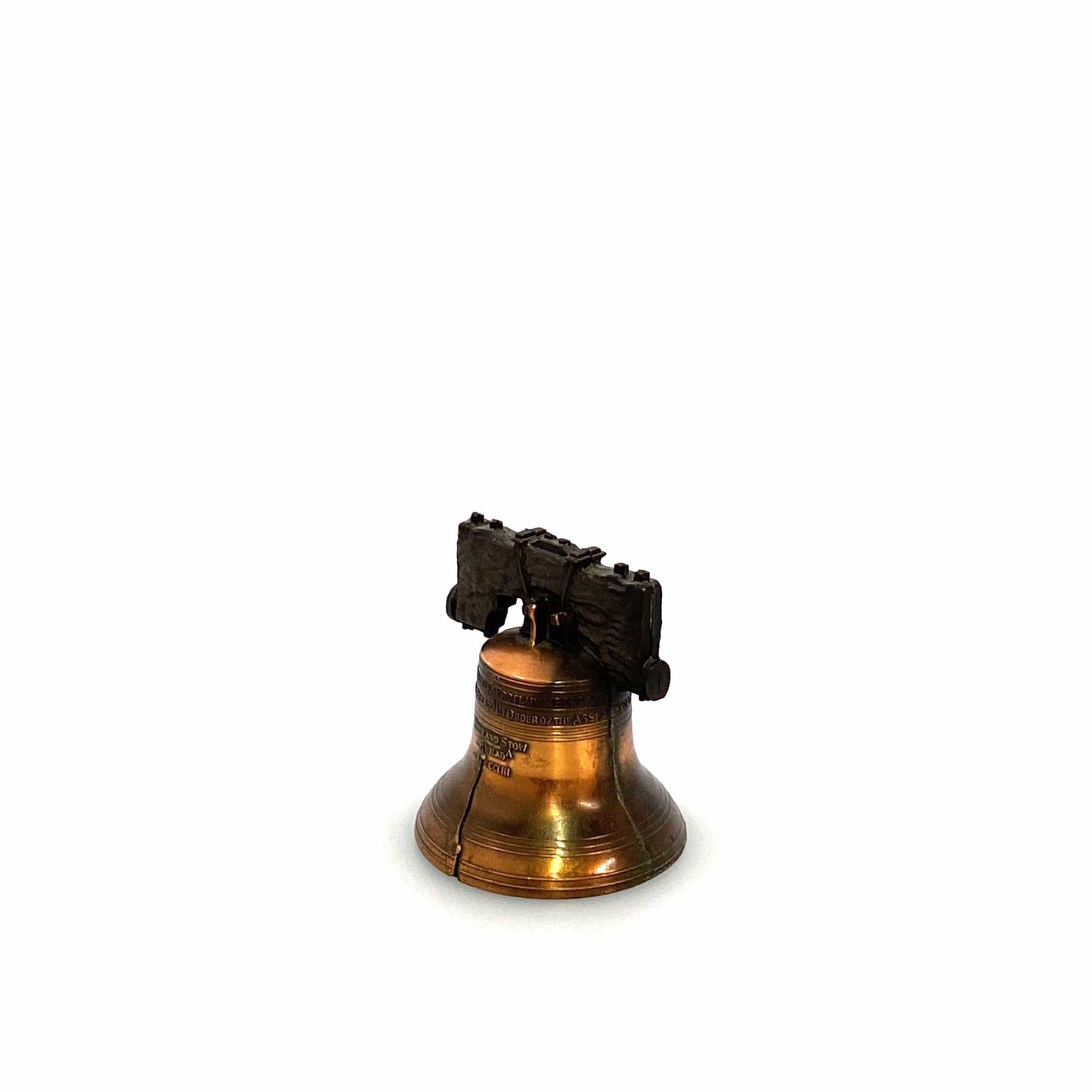 Vintage Hand Liberty Bell Travel Tourism Collectible Gold - Philadelphia, PA
