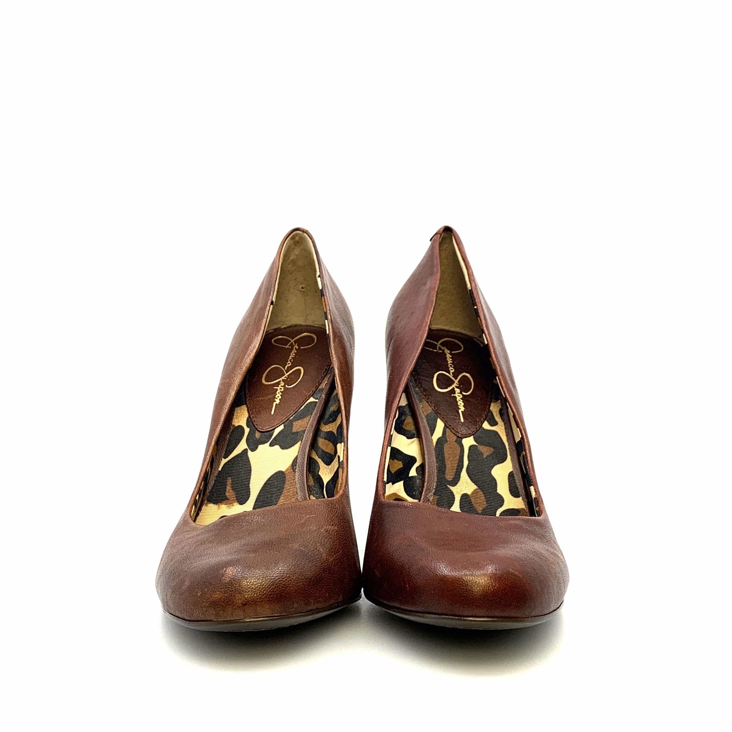 Jessica Simpson Womens Size 9B Brown High Heels Shoes