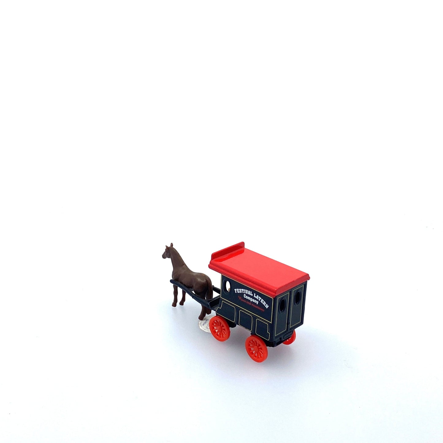 Vintage Olden Days “Festival Lantern Company” Horse-Drawn Delivery Wagon | Diecast Toy Vehicle
