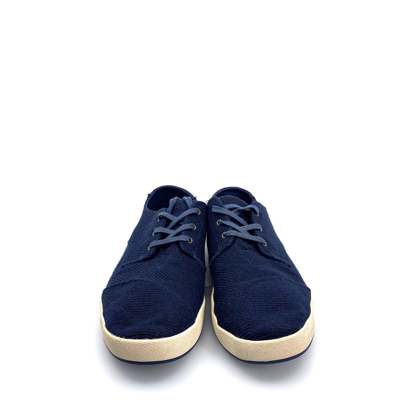 Toms Mens Oxford Shoes | 12 | Blue | Casual Lace-Up Sneakers | Pre-Owned