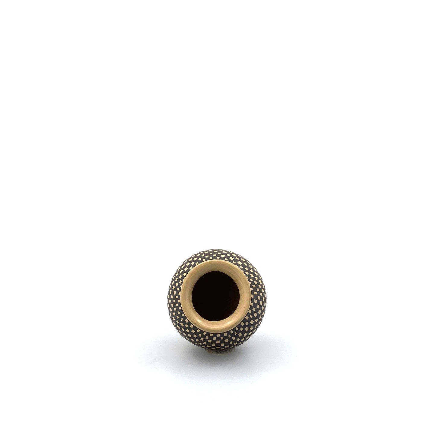 Jake Martinez Seed Pot Mata Ortiz Casas Grandes Black Brown Squares