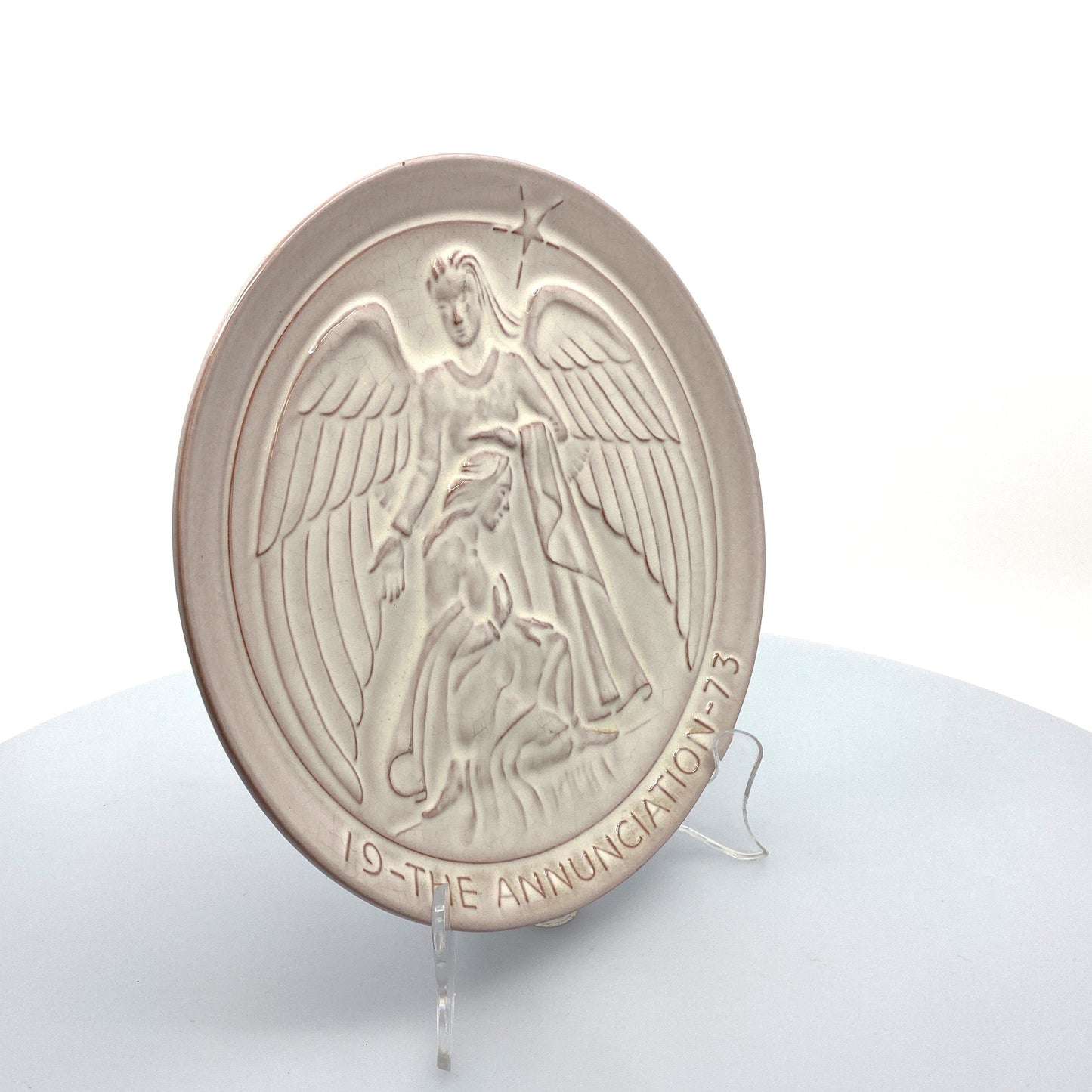 Vintage “The Annunciation” 1973 Frankoma 7” Souvenir Plate by John Frank