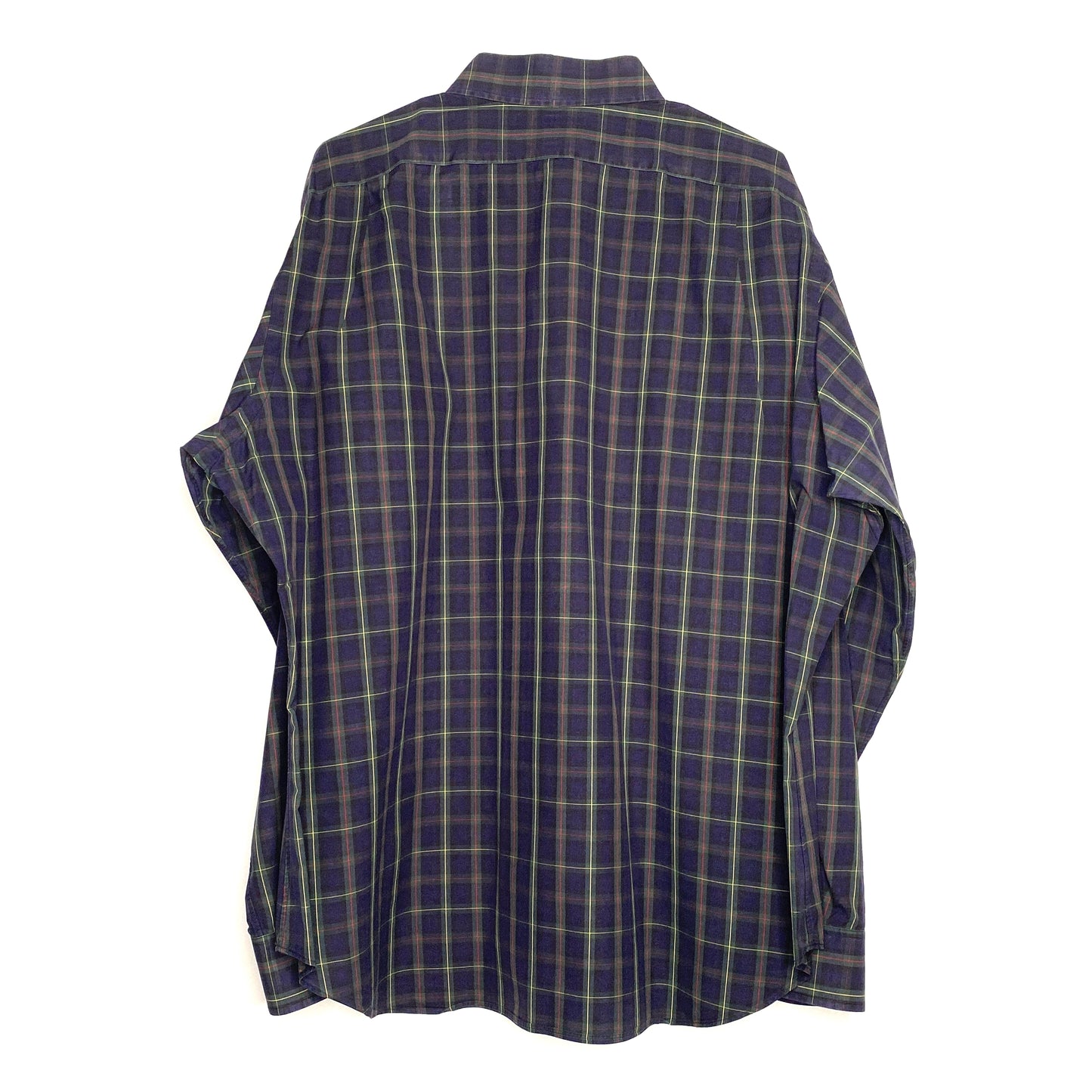 Polo Ralph Lauren Men's Regent Classic Fit Plaid Dress Shirt - Size XL - Blue/Green