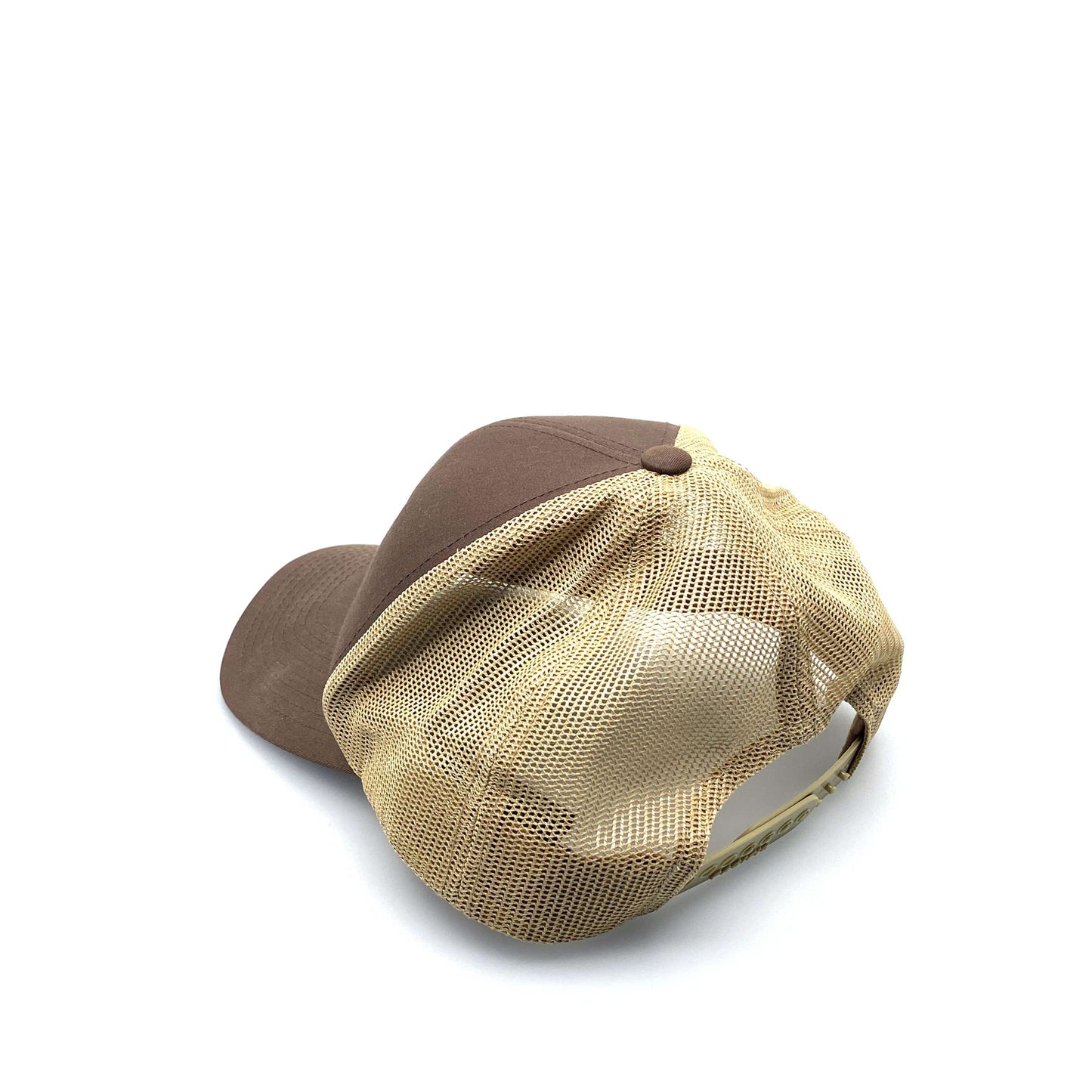 Pacific Headwear L-H Manufacturing Mens Trucker Hat SnapBack OS Brown Beige Baseball Cap
