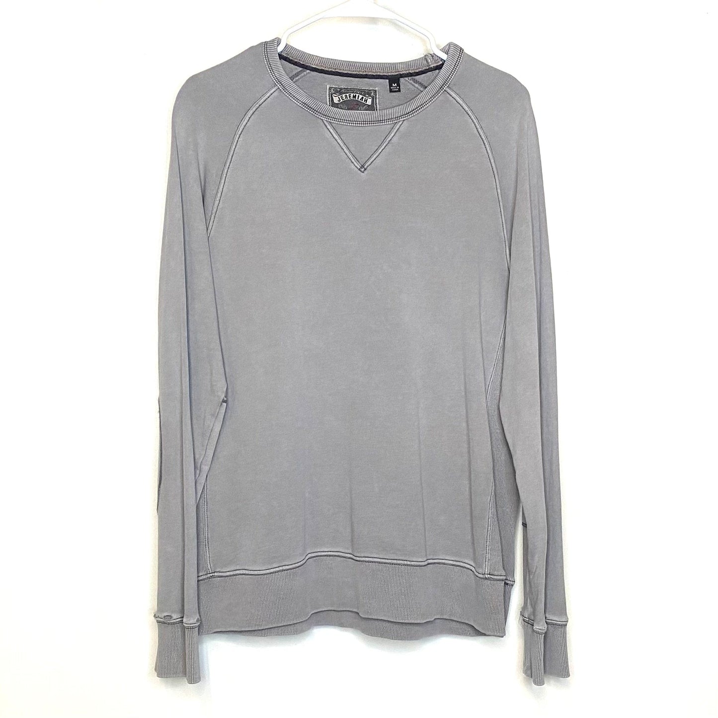 Jeremiah Men's Gray Pullover Sweatshirt - Size M - Long Sleeve Crew Neck