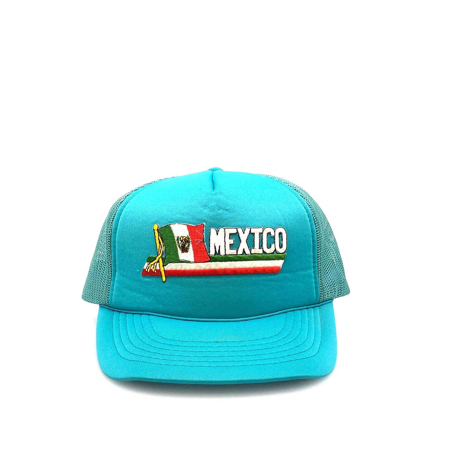 Vintage YoungAn MEXICO Blue Foam Mesh SnapBack Trucker Hat