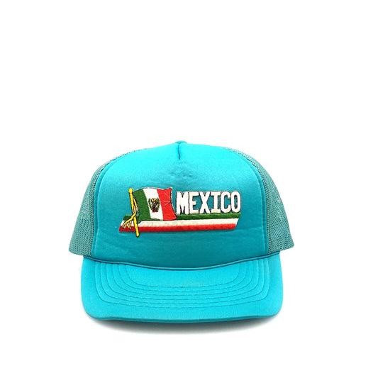 Vintage YoungAn MEXICO Blue Foam Mesh SnapBack Trucker Hat