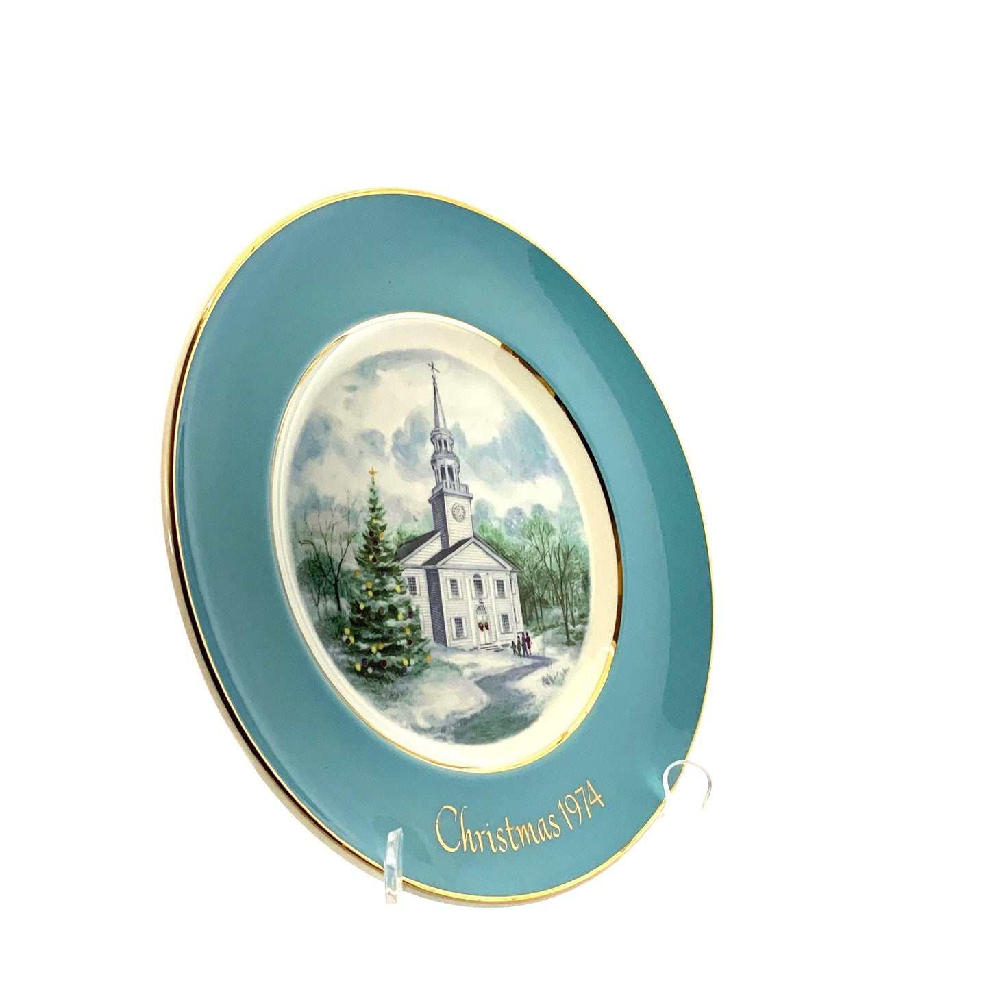 Vintage Avon Christmas Plate Series Second Edition “Country Church” 1974