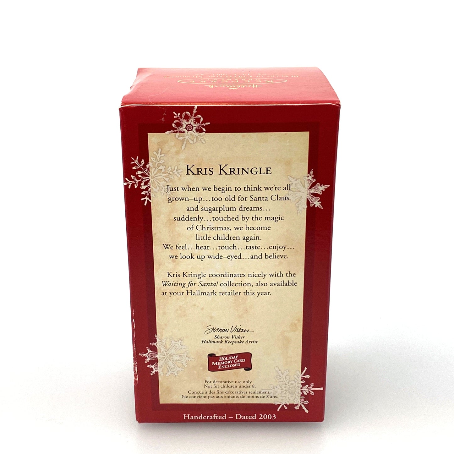 Hallmark Keepsake Ornament Kris Kringle Figurine Christmas Tree